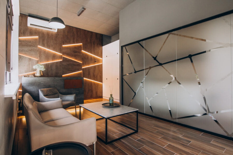 Design interior arhitectura moderna office sala de asteptare