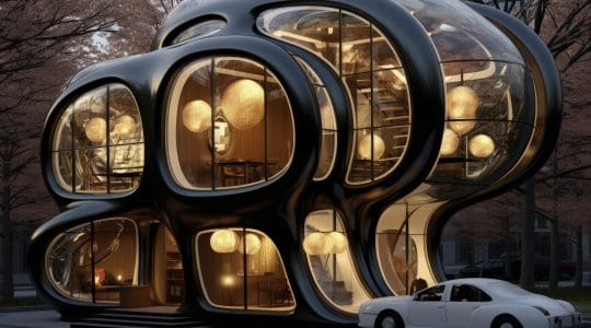 Randare 3D arhitecturală generată cu inteligență artificială